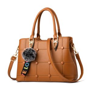 Borsa HBP Borse Borse Donna Totes Borsa a tracolla in pelle Borsa da donna Tote Colore marrone