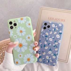 Piękne obudowy z telefonami kwiatowymi dla iPhone'a 14 13 12 11 Pro XS Max XR x 6 6s 7 8 plus Cell Contes Floral Soft TPU Case