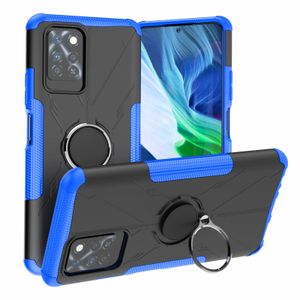 Casos híbridos para Infinix Nota 10 Pro Quente 10i 10T 10S NFC Smart HD Caso Duro Armadura Stand Soft Gel Proteção Silicon Tecno Pova 2 Pop 5 Camon 17 Faísco 7 Capa