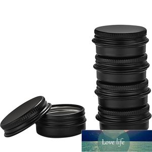 50Pcs Frosted Black Aluminum Jar 5g 10g 15g Empty Lip Oil Cosmetic Eye Cream Bottle Refillable Batom Lotion Tin Container Factory price expert design Quality Latest