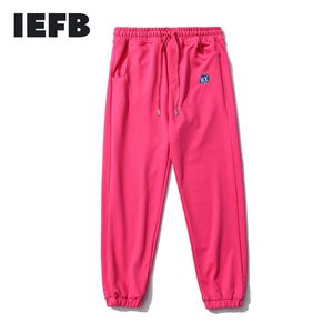 IEFB cor sólida leggings calças calças coreanas coreanas solta calças casuais primavera swashpants 9y7297 210524
