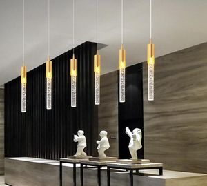 Lampadario moderno e minimalista per sala da pranzo, lampada di cristallo di lusso, illuminazione interna per la casa nordica, soggiorno, camera da letto, cucina