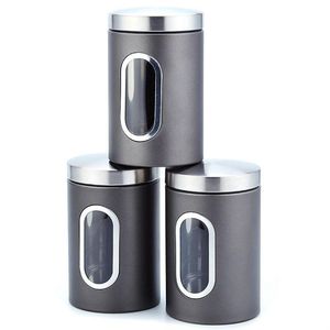 Wholesale tea tank resale online - Storage Bottles Jars X16 Cm Stainless Steel Tank High Grade Fresh Keeping Sealed Tea Coffee Canisters Box Creatives Home Gift