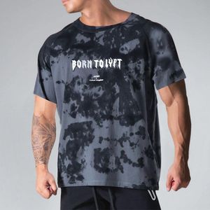 Men's T-Shirts 2021 T Shirt Men Fashion Casual Fitness T-shirt Male Streetwear Hip-Hop Tops Loose Sport Gym Clothing DX173