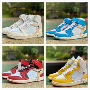 1 High OG Jumpman 1s Joint Chicago Red White Designer Basketball Shoes North Carolina Yellow UNC Blue Men Women Outdoor off Trainer Sports Sneaker