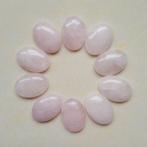 Natursten oval cabochon lösa pärlor opal rose kvarts turkos stenar lapp ansikte för reiki helande kristallhalsband ringörar smycken gör 25x18mm