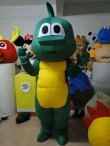 Festival Dres Green Dinosaur Mascot Costumes Carnival Hallowen Gifts Unisex Adulti Fancy Party Games Outfit Holiday Celebration Cartoon Character Outfits