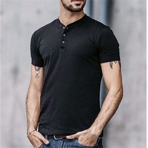 Erkekler 100% Merino Yün T Gömlek Kısa Kollu Taban Katmanı Orta Ağırlığı OP Hermal Spor Henley Boyutu S-XL 180G 210716