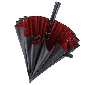 Umbrella Automatyczna dwuwarstwowa 24 Kość Moda Super Wielkości Wzmocniona Długa Obsługa Duży Parasol do podwójnego użytku