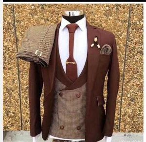2021 Newest Men Suits 3 Piece Set Best Suit for Wedding Tuxedo Groom Best Man Blazer Singer Stage Dress Mariage Pant Vest Jacket X0909