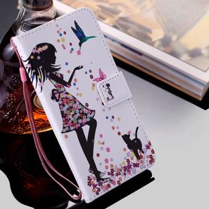 Brieftaschen-Handyhüllen für iPhone 14 13 12 11 Pro X XR XS Max 7 8 Plus Cooles buntes Gemälde Kreuzmuster PU-Leder Flip Kickstand Cover Case mit Kartenfächern