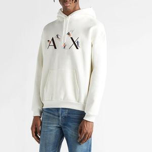 Mäns Hoodies Sweatshirts 2021 Axe Print Mens Streetwear Man Casual Solid Färg Hip Hop Harajuku High Street