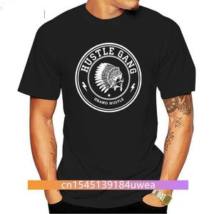 Banda Camisetas al por mayor-Camisetas para hombre Hustle Gang Black T Shirts S XL