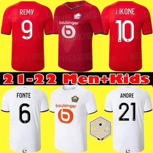 2021 Losc Lille Soccer Jerseys David Fonte Burak Yazici Football Shirts Jikone T weah L Aujo Maillots Volwassen Kinderkit