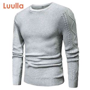 Luulla Mężczyźni Wiosna Dorywczo 100% Bawełna Ciepły sweter Swetry Mężczyźni Jesień Moda 3D Geometryczny Soft Sweter Bluzy Mężczyźni Plus 210813