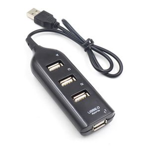 Alta velocidade usb 2.0 hub 4 porta divisora ​​adaptador mini soquete para computador portátil portátil computador Windows mac