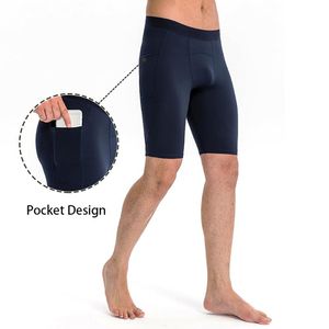 Laufshorts Herren Sport mit Tasche Unterwäsche Kompression kurze Strumpfhosen Jogging Fitness Gym Jogger Training schnell trocknende Hose