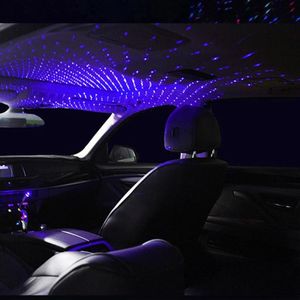 Decorative Lamps Adjustable Car Interior Decor Light Mini LED Roof Star Night Projector Atmosphere Galaxy Lamp Interior&External Lights