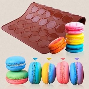 30/48 Delik Silikon Pişirme Pedleri Fırın Macaron Yapışmaz Mat Pan Pasta Kek Pad Fırında Tools DH8860