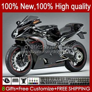 MV Agusta F4 R312 750S 750 1000 R CC S 1000CC 05-06ボディワーク35NO.15 312 1078 S 312R 750R 1000Rカウリング2005 2006 MA MV F4 05 06 OEMフェアリングファクトリーブラックブラックブラック