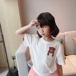 high quality Solid Children T-shirt for Boys Girls Cotton Summer Kids Tops Tees toddler Tshirts Blouse Clothes 2-12 years