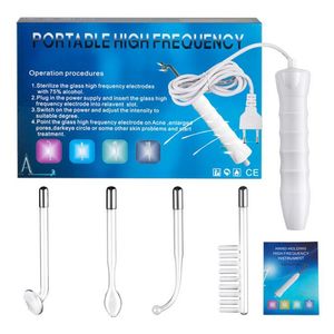 EPACK High Frequency Facial Machine Electrotherapy Wand Glass Tube Skin Tightening Device Beauty Products Face Clean