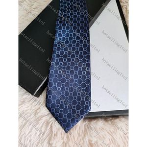 Carta de hombre Corbata de seda corbatas pequeñas letras jacquard fiesta de negocios diseño tejido de moda con caja G32
