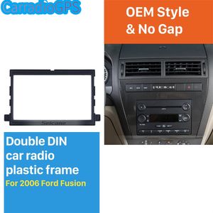 Exquisite Double Din Car Radio Fascia for 2006 Ford Fusion Trim Bezel Dash Mount Frame Auto stereo Adapter