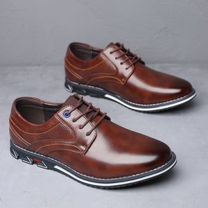 Homens Casual Sapatos Homens Moda Lace Up Sapatos 2022 Comfy Luxo Couro Homens Sapatos Homem Negócios Estilo Chaussure Homme