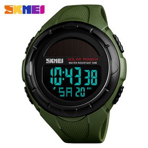 Moda Słoneczna Sporty Zegarki Mężczyźni Luksusowa Marka SKMEI LED Wojskowy Zegarek Cyfrowy Wodoodporny Zegar Mężczyzna Casual Wristwatches Relogio X0524