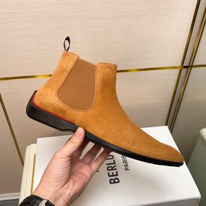 Berluti Model Mens Designer High Newfaind Caffice Fashions Boots Shoes ~ отличные мужские классные ботинки ЕС размер 39-46