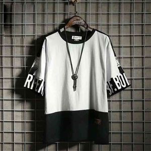 3XL Koszulka z krótkim rękawem Mężczyźni Hip Hop Męskie Plus Rozmiar Tshirt O-Neck Summer Tee Running Causal Fashion Luźne Krojenia Tagów 210707