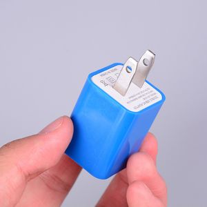 Colorful Travel Wall Charger Power Adapter Usa Plug Usb Ac For Iphone X s Ipod Huawei Xiaomi Htc