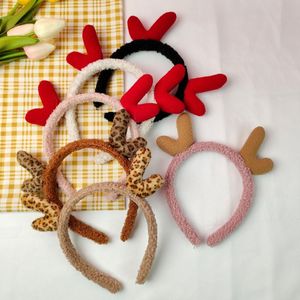 Wholesale antler band for sale - Group buy Hair Accessories Style Antler Hoop Female Autumn Winter Lamb Wash Band Cute Plush Clip Rings