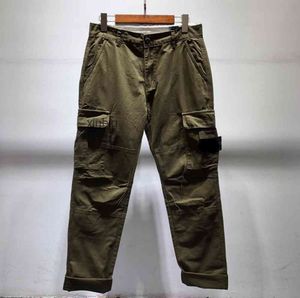 Odznaka łaty Męskie Track Pant Listy Design Moda Jogger Cargo Spodnie Spodnie Zipper Fly Long Spodnie Homme Odzież