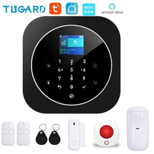 Tuya 433 MHz GSM WiFi Wireless Home Security Einbruchsystem mit PIR-Bewegungstürsensor Sirene Alarm Set