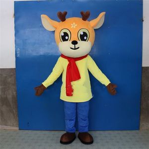 ハロウィーンシカ鹿マスコットコスチューム高品質漫画動物のテーマキャラクターカーニバルフェスティバルファンシードレスクリスマス大人サイズ誕生日パーティー屋外服