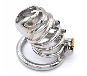 Chastity Cage Spiked Hock Lock BDSM Пенис Кольца Винт пытки Секс Игрушки Нержавеющая Сталь Устройства Устройства Бондаж Для Мужчин