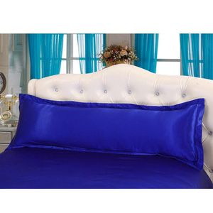 クッション 装飾的な枕直接販売120 cm長い枕カバーホワイトの箱カバーシルクサテンの布の家のテキスタイルのためのサイズベッドルーム2