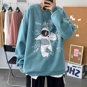 Menwomen hajuku sweatshirts Oversized Men Women Streetwear Black Hoodie Malefamale Hiphop Vinter Grundläggande Kläder 210809