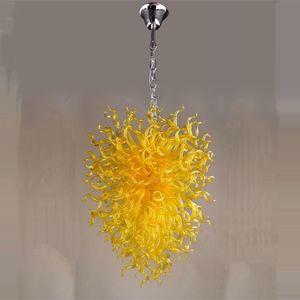 Unika lampor ledda ljuskronor modern murano handblåst glas ljuskrona belysning för lobby trappa konst dekoration 28 med 40 inches