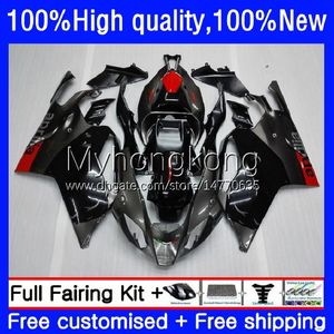 Motorrad schwarz grau heiß Verkleidungen für Aprilia RSV 1000 R 1000R RSV1000R Mille RV60 Cowling 9No.3 RSV-1000 RSV1000 R RR 03 04 05 06 RSV1000RR 2003 2004 2005 2006 Body Kit