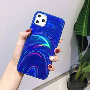 Rainbow Pattern Case Case TPU + PC + акриловые мобильные телефоны Чехол для iPhone 13 12 Mini 11 Pro Max X XS XR 7 8 плюс Samsung S20 S20FE S21