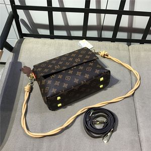 Lyxmärke Kvinnor Handväskor Äkta läder Klassisk Print Crossbody Bag för Kvinnor Designer Purse och Handväska Luis Vitton Väskor