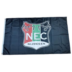 Wholesale football clubs for sale - Group buy Flag of Netherlands Football Club NEC Nijmegen Black ft cm cm Polyester flags Banner decoration flying home garden Festive gifts