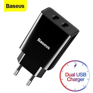 Baseus Dual USB Charger For iPhone 11 Pro Max X 8 6 Fast Samsung S9 Xiaomi Mi 8 Huawei Mate 30 Mobile Phone