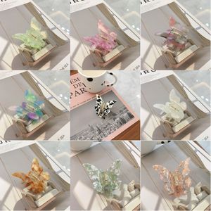 Francuski Retro Butterfly Hairpin Dziewczyna Akcesoria Octan pazura Mermaid Color Clip Super Immortal Dish Hair Catch 5 8xz T2