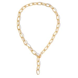 Ny Hot Cuban Link Chain Choker Halsband för kvinnor Sexiga Halsband Statement Chokers Partihandel Smycken Y0309