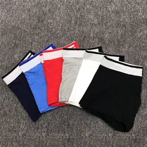 Moda Esporte Nome popular Briefs Homens Algodão Mens Calças Boxer Calças Colorido Quente Estilo Três Linhas Boxers Carta