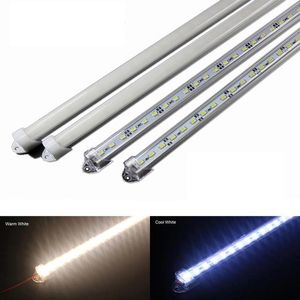 Sälj cm Factory Partihandel cm DC V SMD LED HARD RIGID Strip Bar Light med U Aluminium Shell PC Cover Rems
